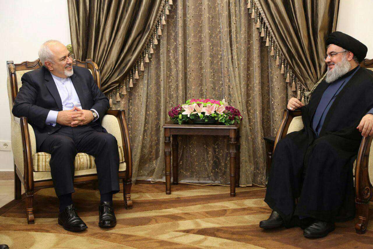 دیدار وزیرخارجه ایران با دبیرکل حزب الله لبنان